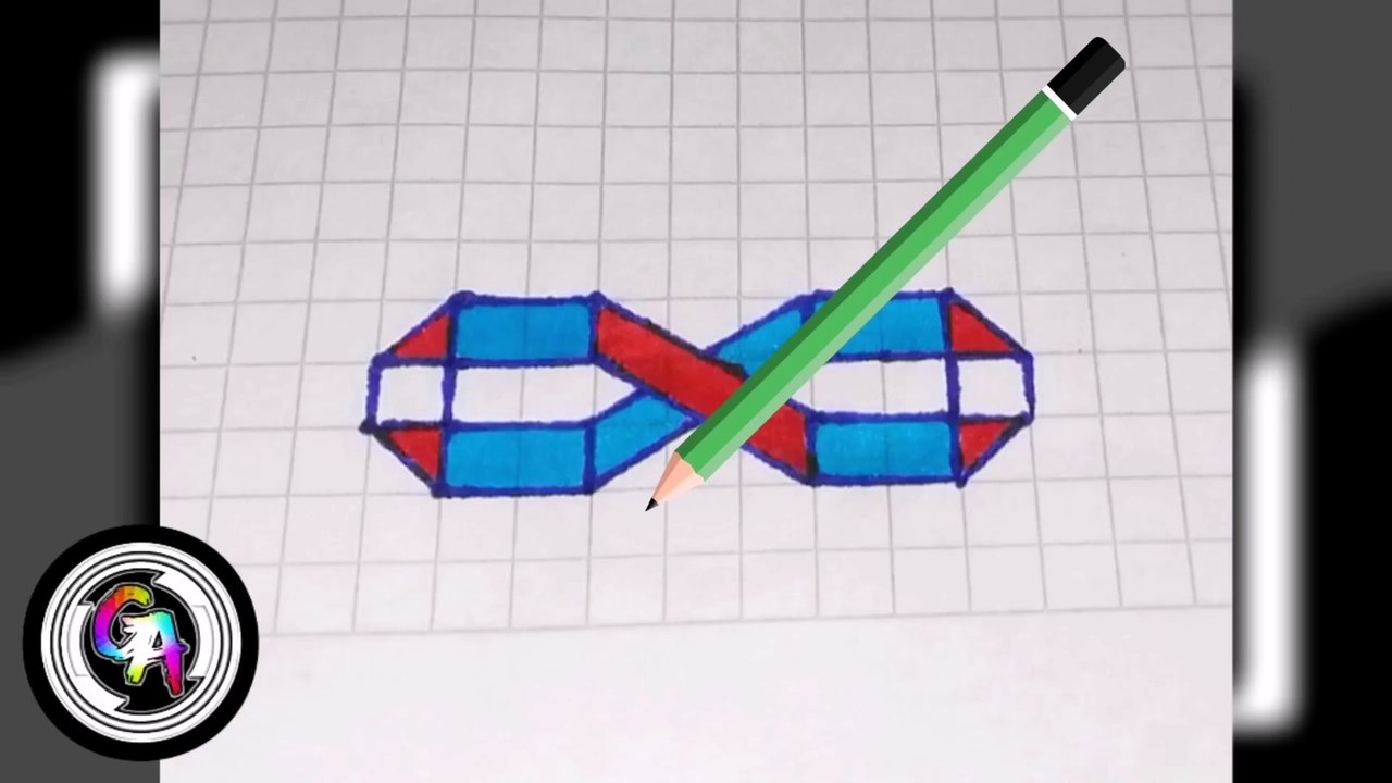 Una fantástica FIGURA trazada paso a paso. (VIDEO 23). A fantastic FIGURE drawn step by step. (VIDEO 23).