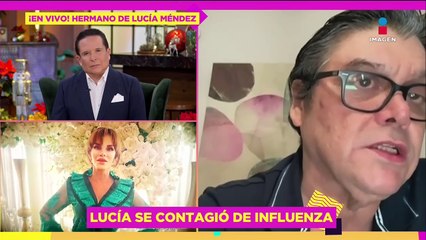 Lucía Méndez fue INTERNADA por INFLUENZA y BRONQUITIS: En vivo, su hermano da los detalles