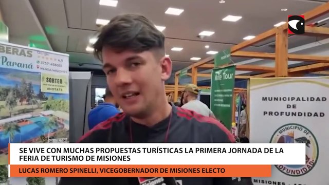 Se vive con muchas propuestas turísticas la primera jornada de la Feria de Turismo de Misiones