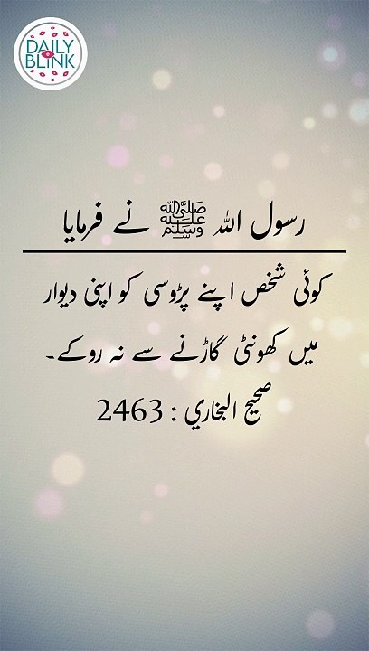 Daily Hadees | Hadees Sharif | Sahih Bukhari 2463 || Daily Blink #shorts #viral #sahihbukhari