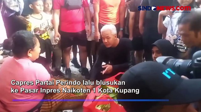 Ganjar Pranowo Blusukan di Kupang, Ikut Car Free Day dan Beli Sayur di Pasar