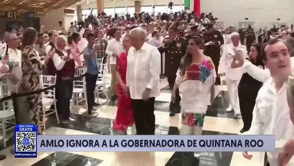 AMLO ignoró a la gobernadora de Quintana Roo