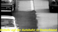 Traffico autostrada Germania '70. Verkehr auf der Autobahn in Deutschland. Ende der 70er Jahre