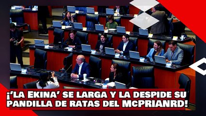 ¡VEAN! ¡’la Ekina’ se larga y la despide su pandilla de corruptos del McPRIANRD lacayos del Sr. X.!