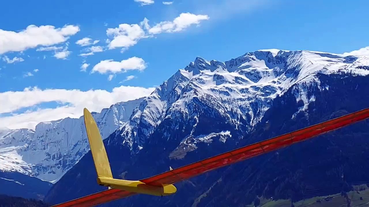 Rc Hangflug, Nurflügel wood wipe midi am Südhang