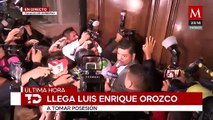 Luis Enrique Orozco entra a Palacio de Gobierno