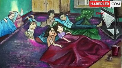 Erzurum Raci Alkır Güzel Sanatlar Lisesi Filistinlilere Destek İçin Tablo Bağışladı