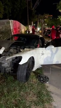 #Preliminar Un aparatoso choque protagonizado por el influencer Juanito Martinez, dejó saldo de tres personas lesionadas sobre el cruce de las avenidas Río Blanco y Camino a San Isidro, en Zapopan #GuardiaNocturna