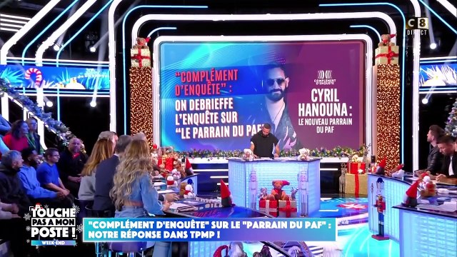 Cyril Hanouna débriefe Complément d'enquête le vendredi 1er décembre 2023.