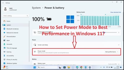 How to Set Power Mode to Best Performance in Windows 11?