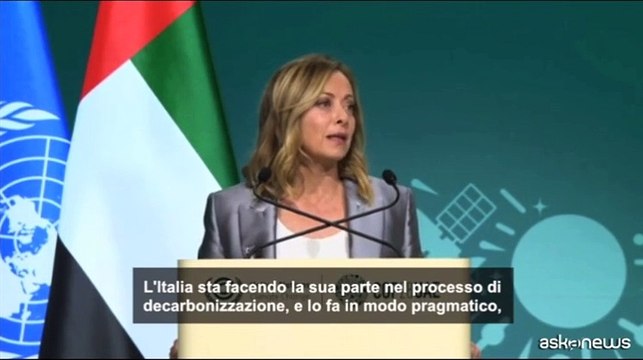 Cop 28, Meloni: serve transizione ecologica non ideologica