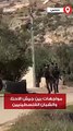 مواجهات بين جيش الاحتلال والشبان الفلسطينيين في جنوب نابلس