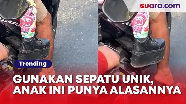 Seorang Anak Perempuan Gunakan Sepatu Unik, Ternyata Alasannya Tak Main-Main : Ini Bukan Fashion!