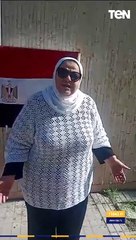 مواطنة مصرية تثني على سهولة ويسر اجراءات التصويت …من امام السفارة فى بيروت