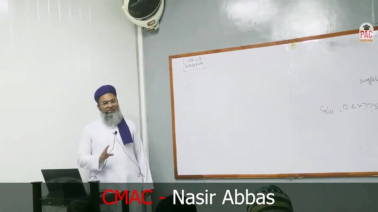 Lecture #4 _ Basic Concepts of costing _ CMA _ CAF-3 _ by Sir Nasir Abbas FCA _ Autumn 2023 Sep 23