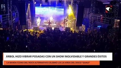 Árbol hizo vibrar Posadas con un show inolvidable y grandes éxitos