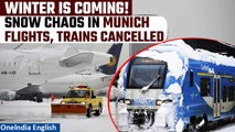 Munich Covered in Snow! Flights, Long-Distance Trains Cancelled | Travel Disruption Alert | Oneindia
