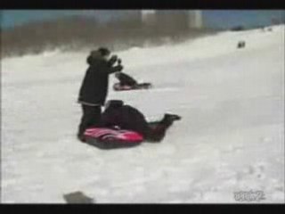 Chute du présentateur