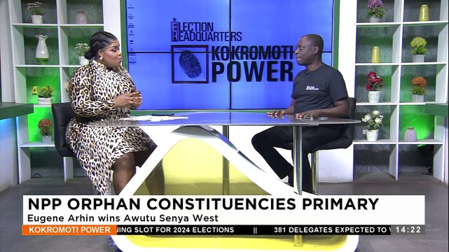 NPP Orphan Constituency Primary: Eugen Arhin wins Awutu Senya West - Adom TV (2-12-23)