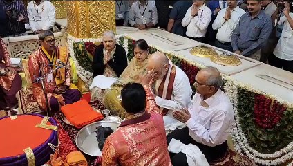 अमित शाह ने किए सोमनाथ महादेव के दर्शन