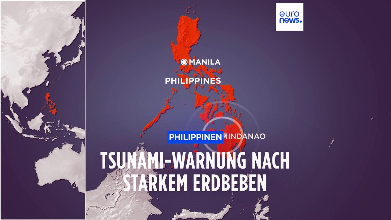 Tsunamiwarnung nach Erdbeben vor südlichen Philippinen