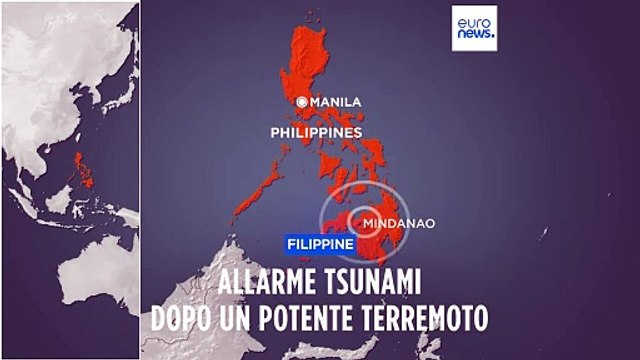 Filippine: terremoto di magnitudo 7.6 colpisce il sud del Paese, rientrata l'allerta tsunami