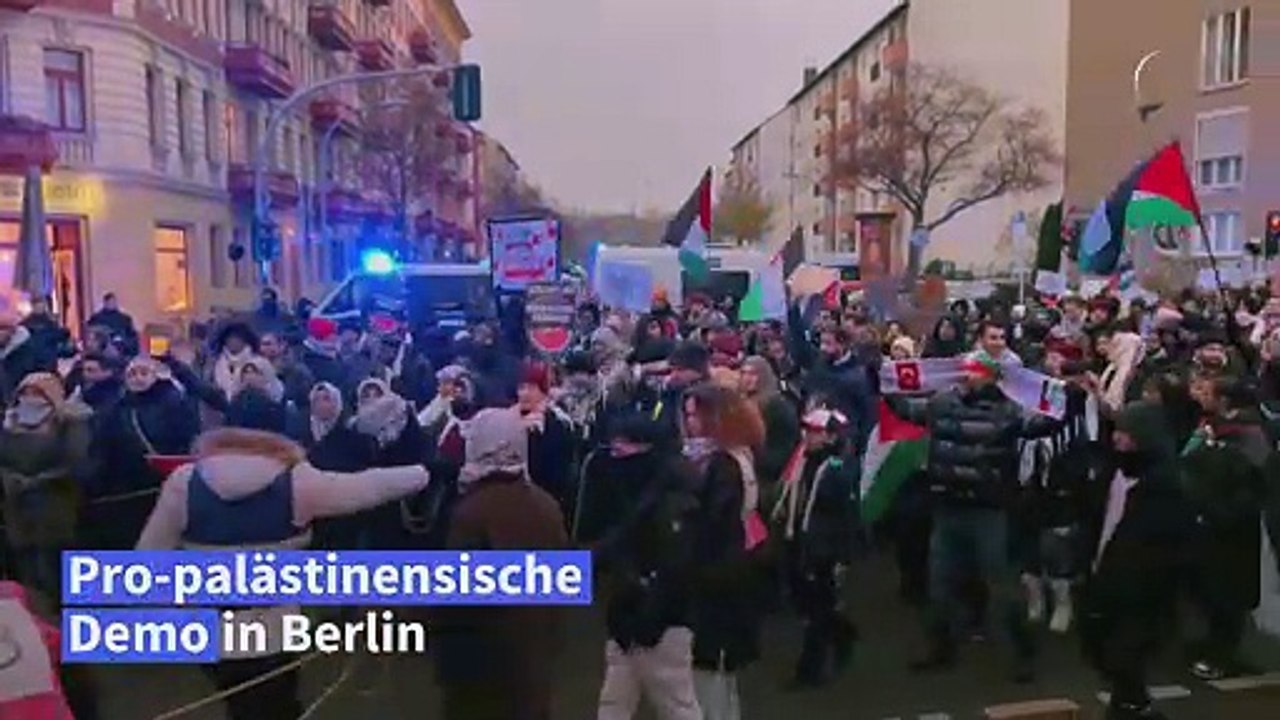 Pro-palästinensische Demo in Berlin