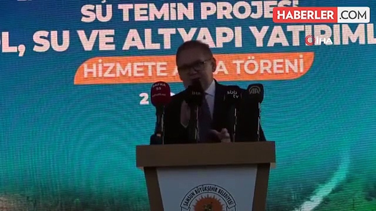 Bafra'da yapılan 1 milyar 165 milyon liralık yatırımlara görkemli açılış