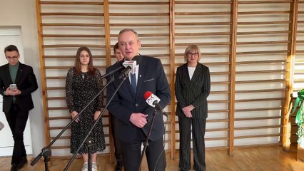 Minister Szczucki w Aleksandrowie-