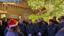 Bologna: albero di Natale in piazza, il video dell'accensione delle luci