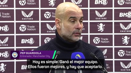 MANCHESTER CITY | GUARDIOLA se rinde ante EMERY y el ASTON VILLA: "Fueron MEJORES"