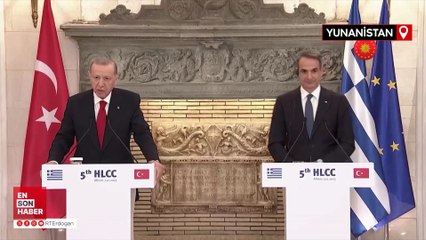 Cumhurbaşkanı Erdoğan Yunanistan'da: Ege'yi barış denizi haline getirelim