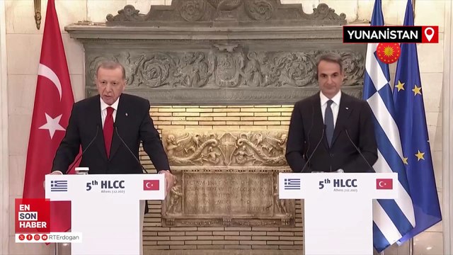Cumhurbaşkanı Erdoğan Yunanistan'da: Ege'yi barış denizi haline getirelim