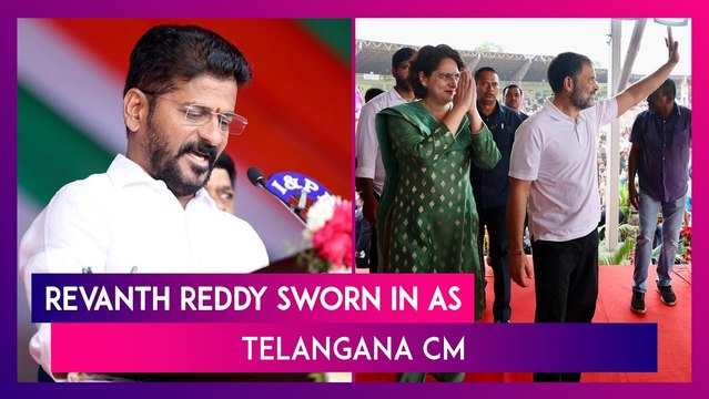Revanth Reddy Sworn In As Telangana CM, 11 Other Congress MLAs Take Oath; PM Modi Congratulates