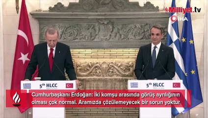 10 Yunan adasına 7 günlük vize! Erdoğan: Aramızda çözülemeyecek sorun yok