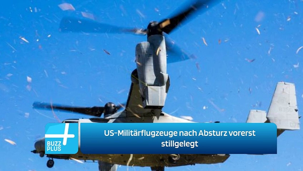 US-Militärflugzeuge nach Absturz vorerst stillgelegt