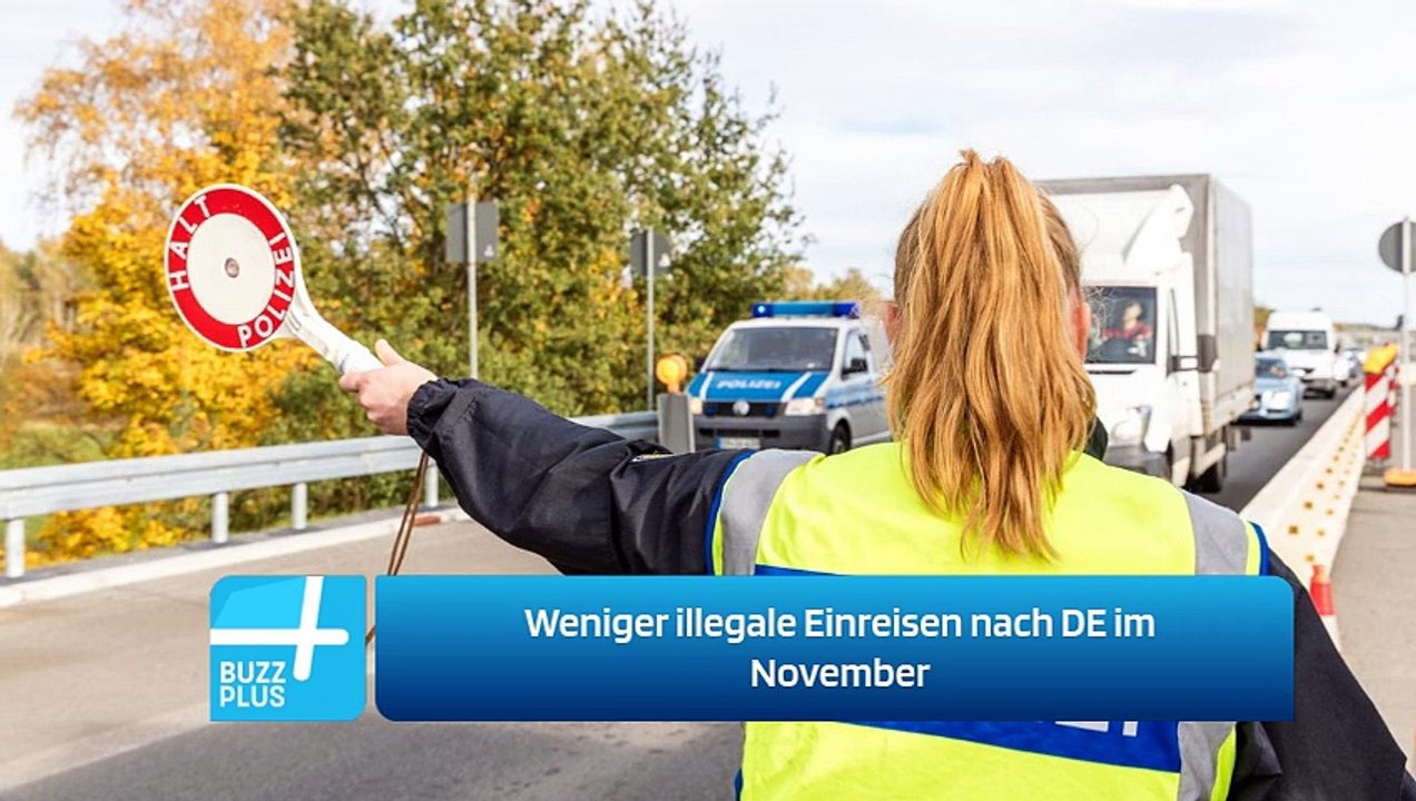 Weniger illegale Einreisen nach DE im November
