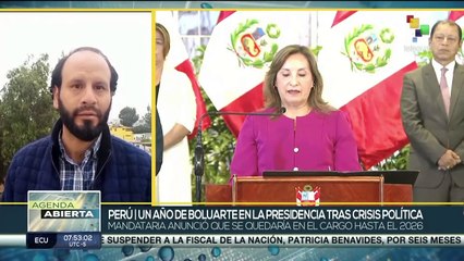 Dina Boluarte cumple un año en la presidencia de Perú
