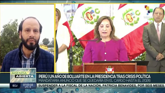 Dina Boluarte cumple un año en la presidencia de Perú
