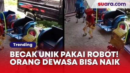 Keren Banget, Becak Robot Ini Sungguh Unik dan Bisa Dinaiki Orang Dewasa