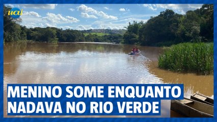 Buscas por menino que desap4receu enquanto nadava no Rio Verde, em Varginha, continuam
