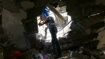مشاهد لآثار الدمار جراء قصف إسرائيلي استهدف منزلا في حي الشابورة بـ #رفح #غزة #العربية