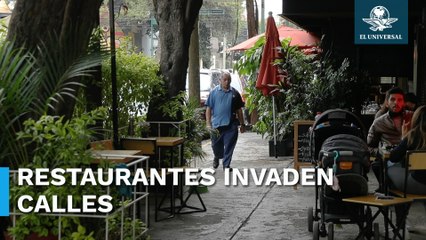 Restaurante gandalla se adueña de una calle en la colonia Del Valle