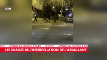 Les images de l'interpellation de l'assaillant, après l'attaque au couteau à Paris ce samedi soir.