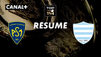 Le résumé de Clermont / Racing - TOP 14 - 9ème journée