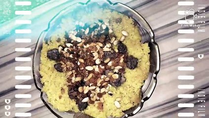 ارز بالخلطة او ارز باكبد والمكسرات ملك العزومات