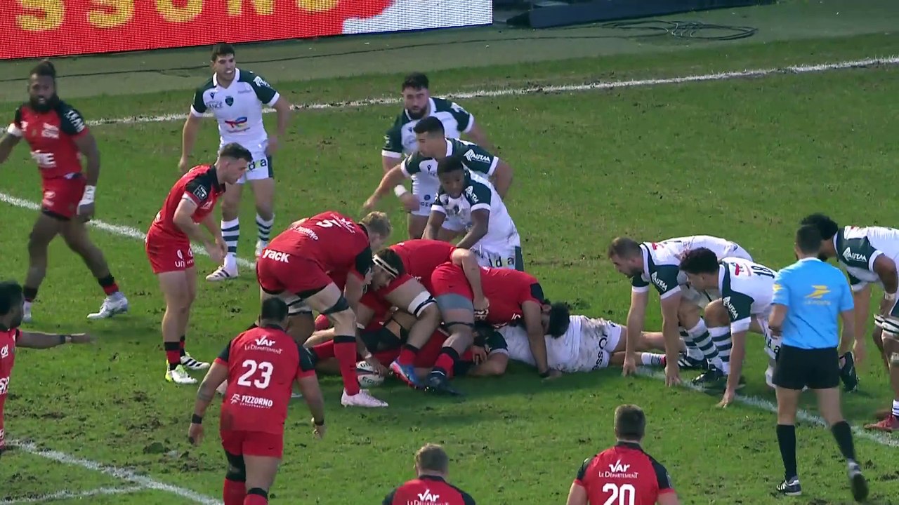 TOP 14 - Essai de Esteban ABADIE (RCT) - RC Toulon - Section Paloise