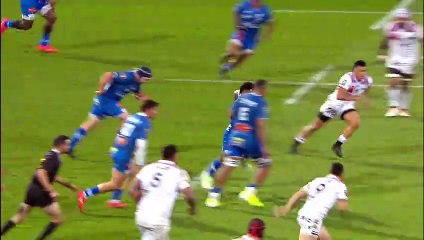 TOP 14 - Essai de Nathanael HULLEU (CO) - Castres Olympique - LOU Rugby