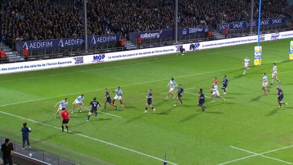 TOP 14 - Essai de Thomas DARMON (MHR) - Aviron Bayonnais - Montpellier Hérault Rugby