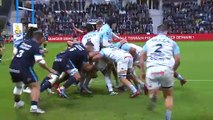 TOP 14 - Essai de Vincent GIUDICELLI (AB) - Aviron Bayonnais - Montpellier Hérault Rugby
